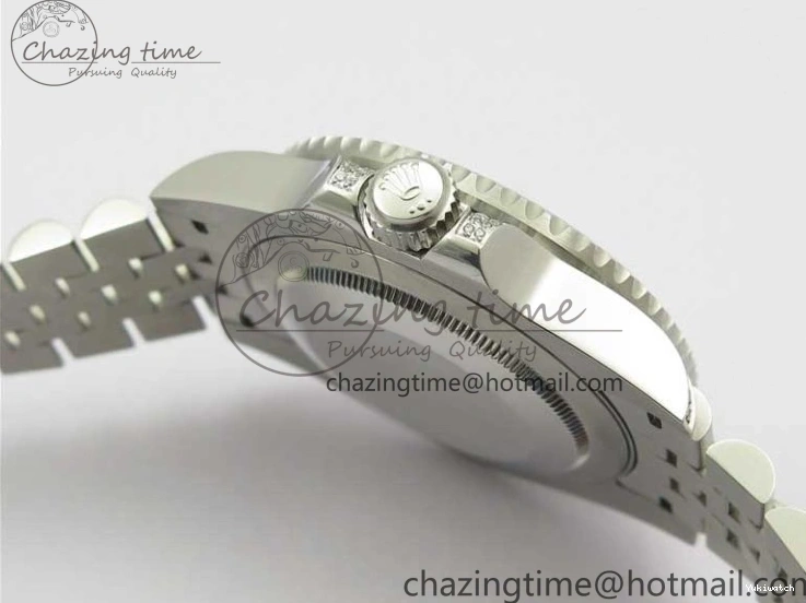 GMT-Master Blue 904L V3 Diamonds Jubilee Dial GMF Bracelet SA3285 II Steel On CHS White Bezel Black Edition Best 0330